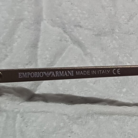 Vintage Emporio Armani Italy 080 1089 Eyeglasses Frames Champagne 49-21-135 - Picture 14 of 15